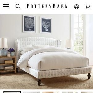 Pottery Barn White King/Cal King Duvet